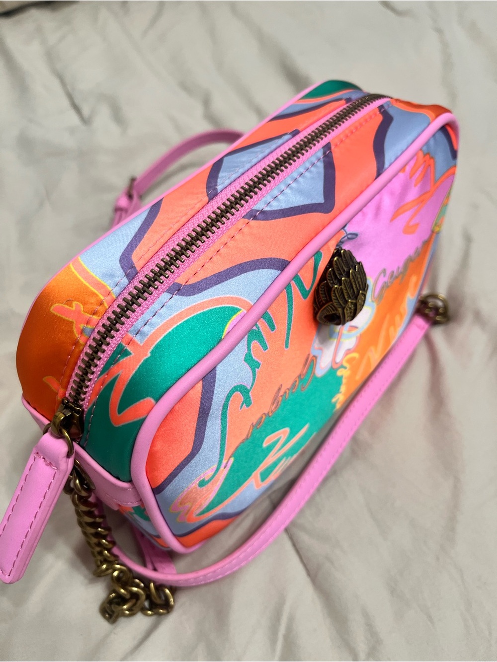 Kurt Geiger Pink Multicolor Signature Crossbody - Picture 8 of 15